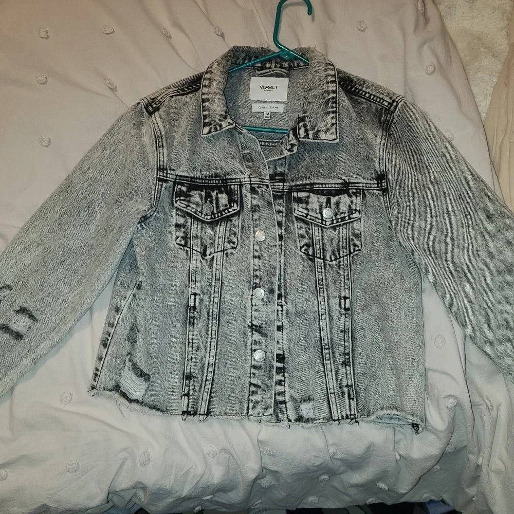 Vervet crop fit denim jacket - Picture 3 of 3